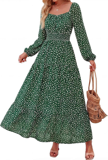 Boho Floral Maxi Dress