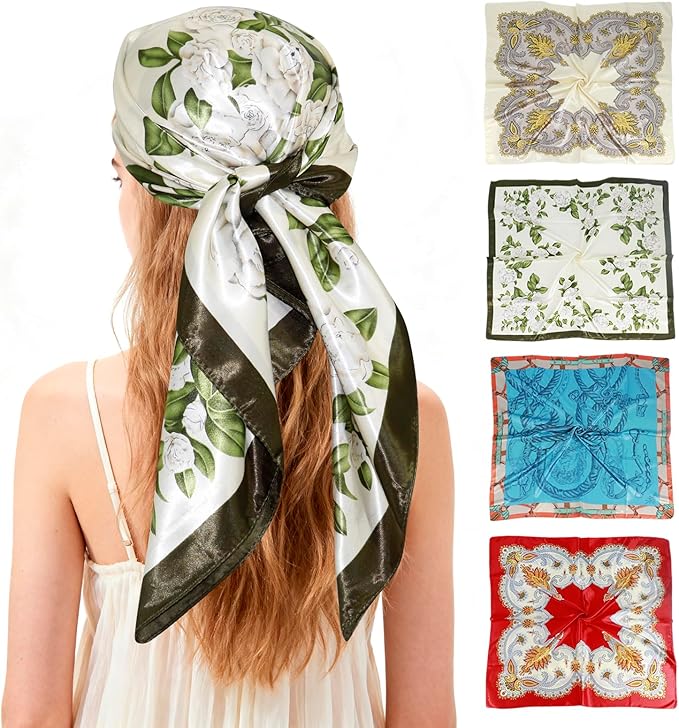 Satin Scarf 4pk