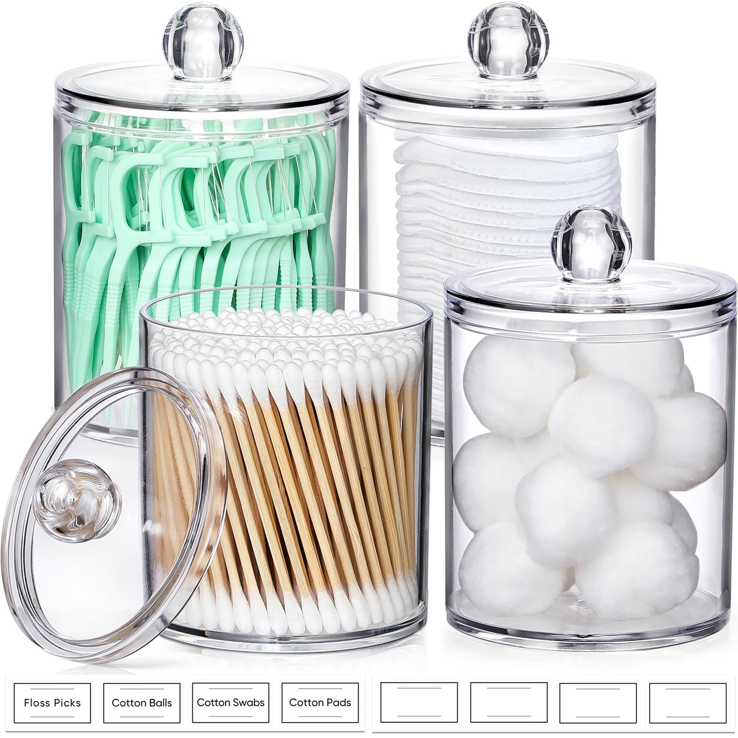 4pc Bathroom Jars