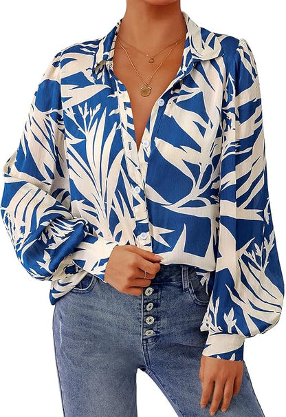 Floral Puff Sleeve Shirt