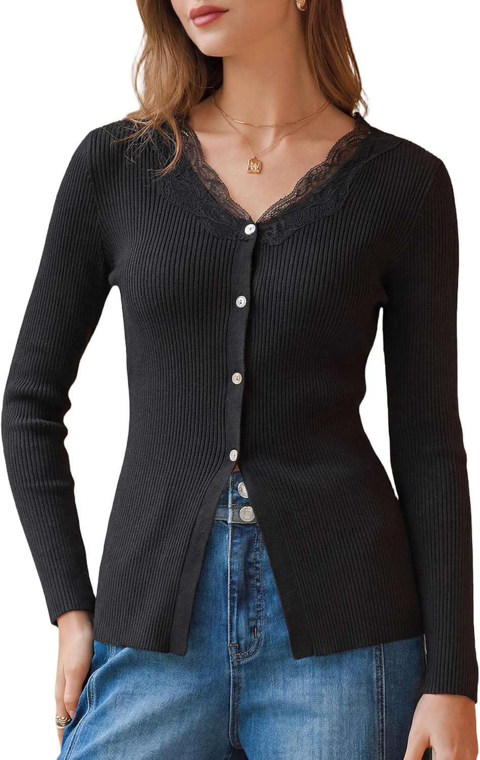 Cotton Lace Cardigan