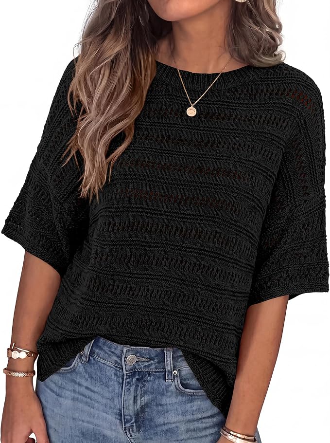 Oversized Crochet Tops
