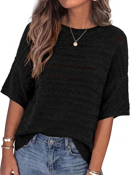 Oversized Crochet Tops