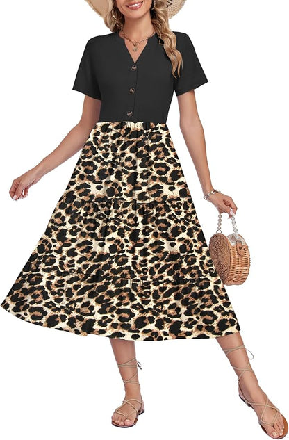 Tiered Midi Dress