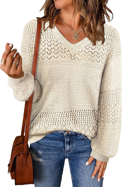 Knit V-Neck Sweater