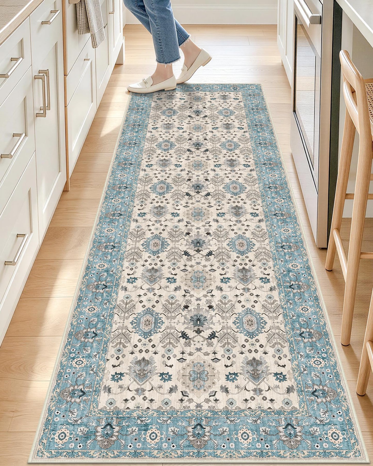 Washable Boho Runner Rug