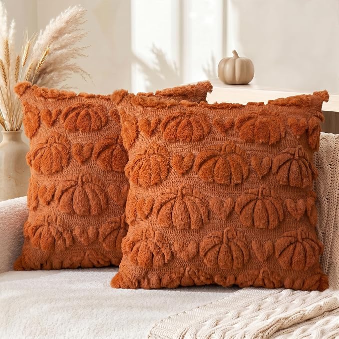 Pumpkin Throw Pillow Covers (2PK)