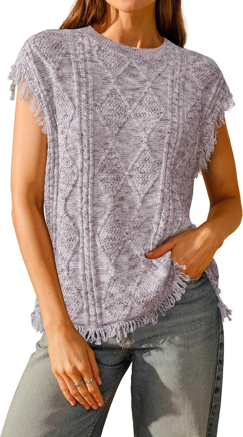 Cozy Cable Knit Sweater Vest
