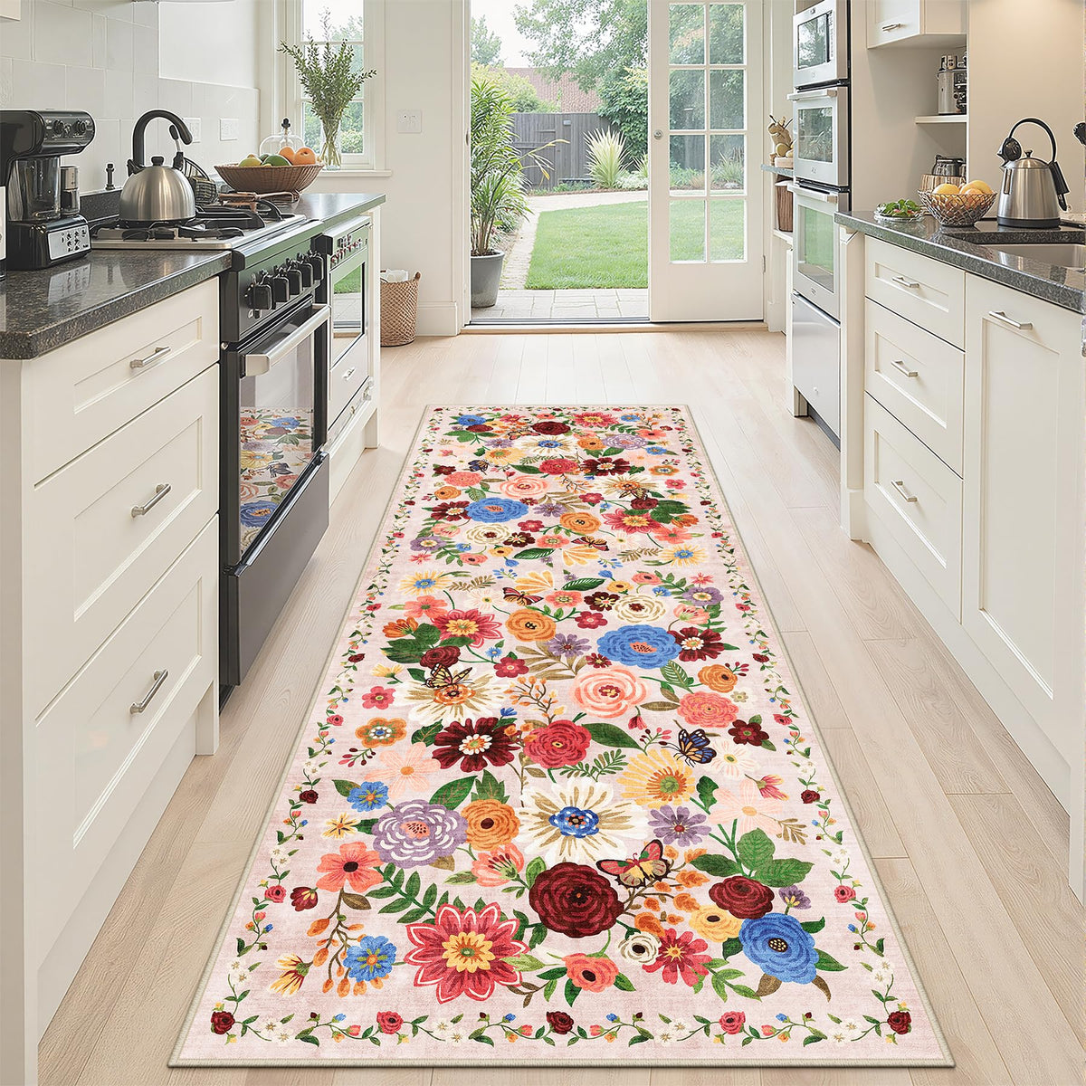 Floral Runner Rug