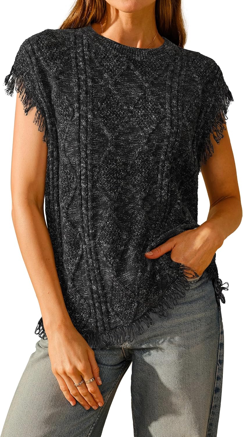Cozy Cable Knit Sweater Vest