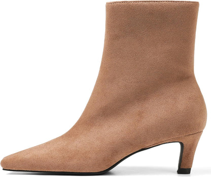 Kitten Heel Ankle Boots