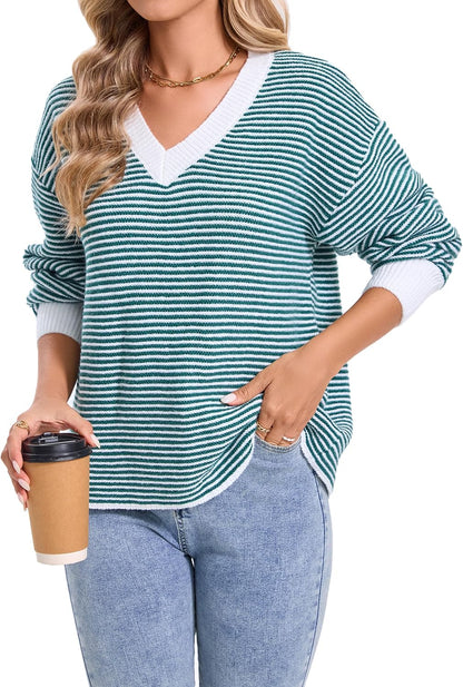 V Neck Pullover Sweater