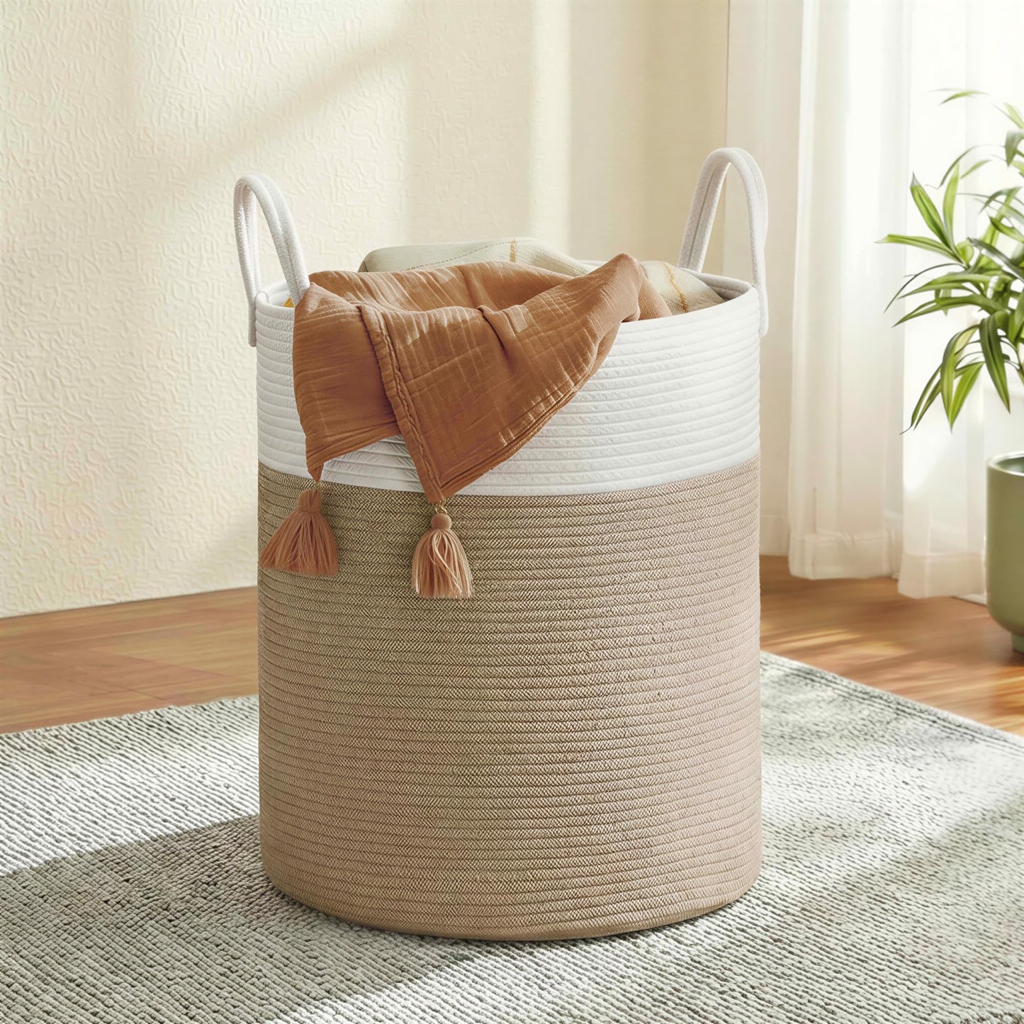 Cotton Rope Laundry Hamper