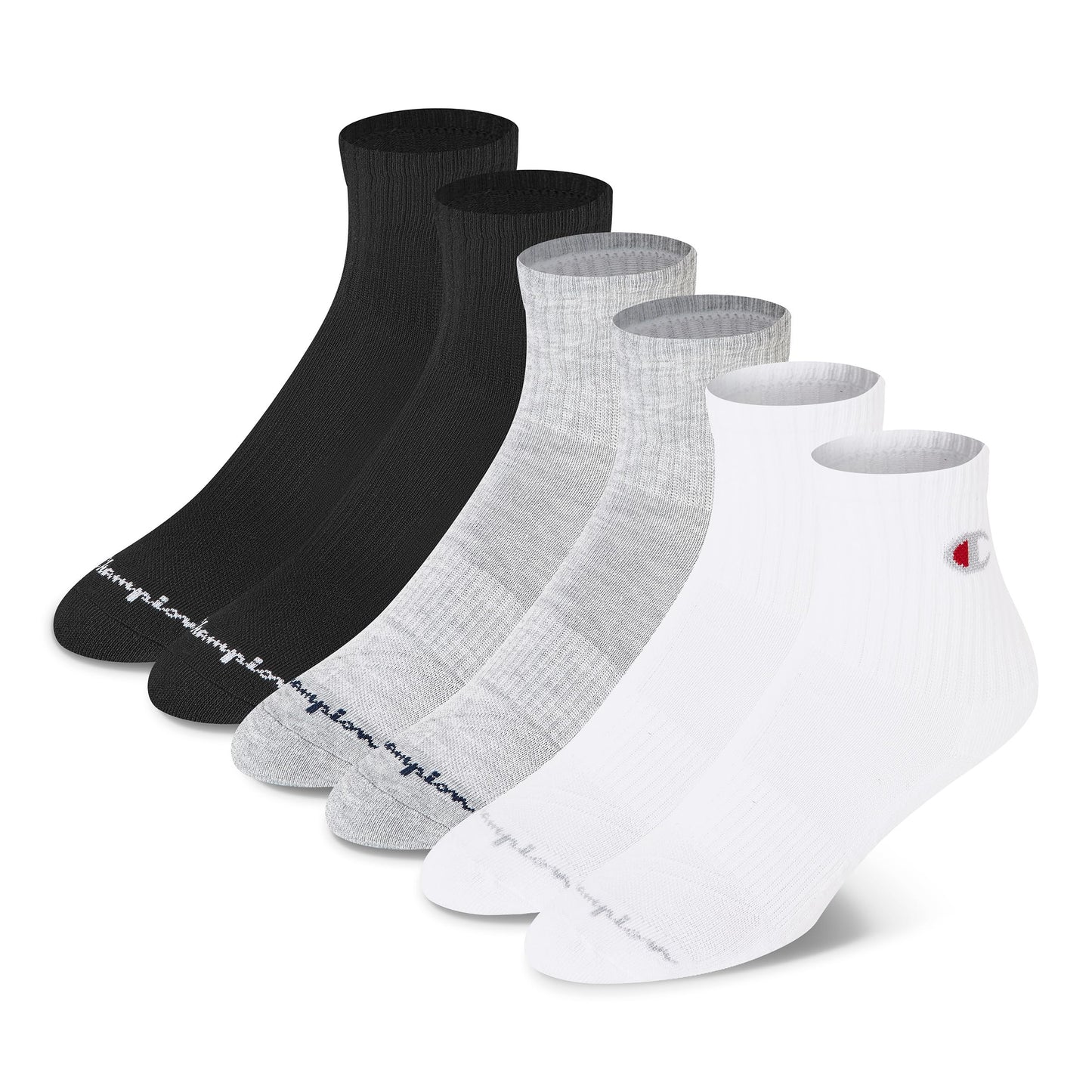 6pk Champion Cushioned Sports Socks