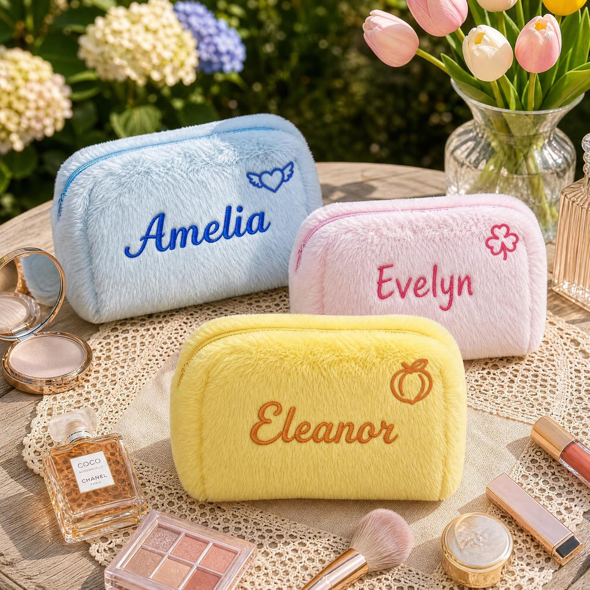 Custom Plush Makeup Bag