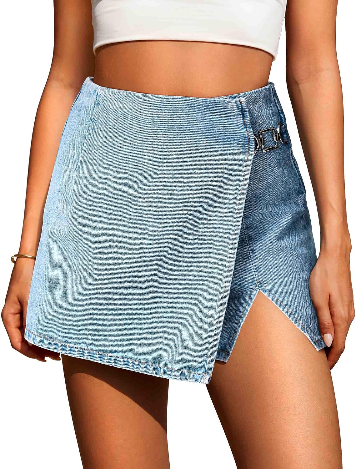 Western Denim Skort