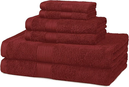 Amazon Basics Cotton Towel Set (6PC)