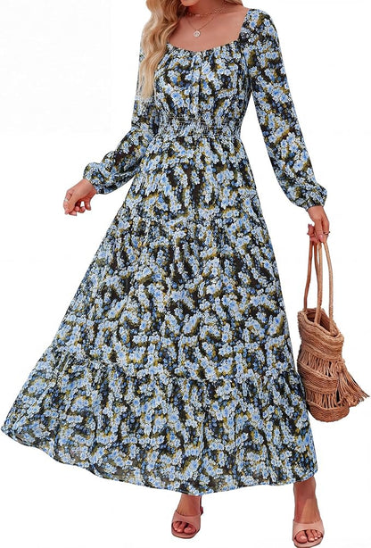 Boho Floral Maxi Dress
