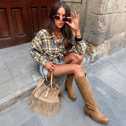 Knee High Western Boots