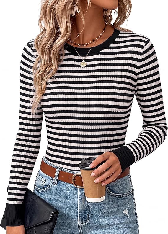 Striped Fitted Sweater