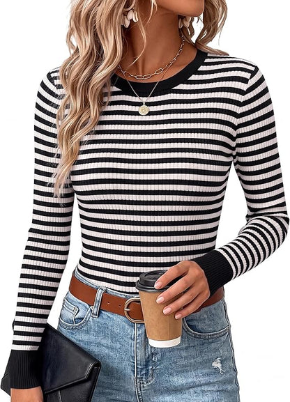 Striped Fitted Sweater