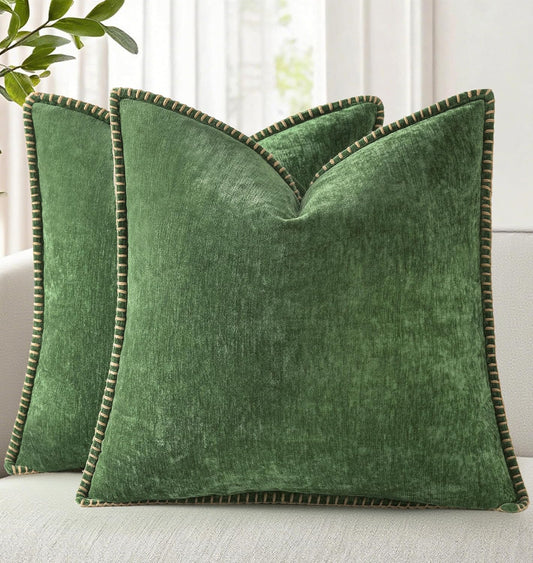 Spring Chenille Throw Pillow Covers