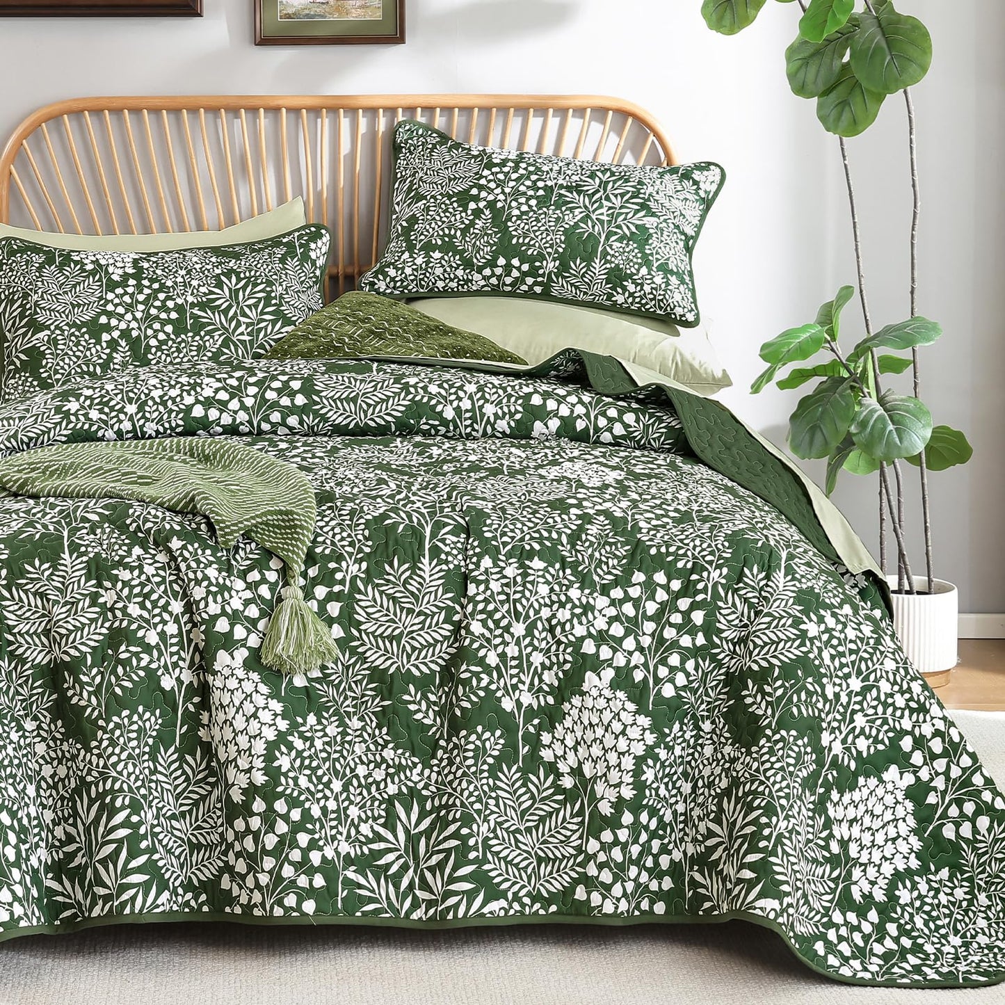 Botanical Quilt Set Queen Size