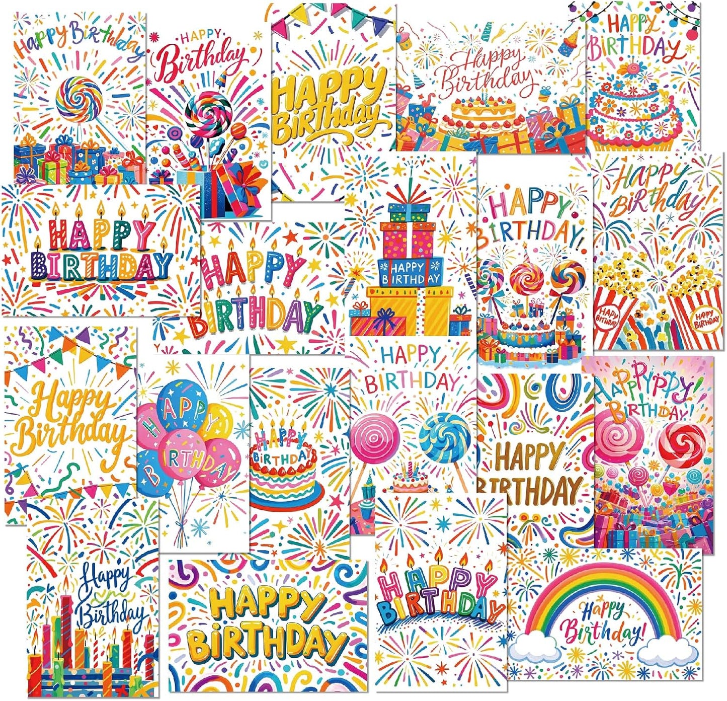 Birthday Cards Pack (24PK)